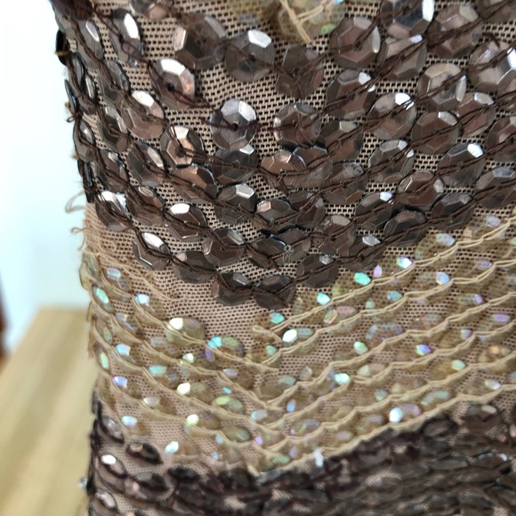 Alice + Olivia chevron sequin champagne beige - Picture 8 of 8